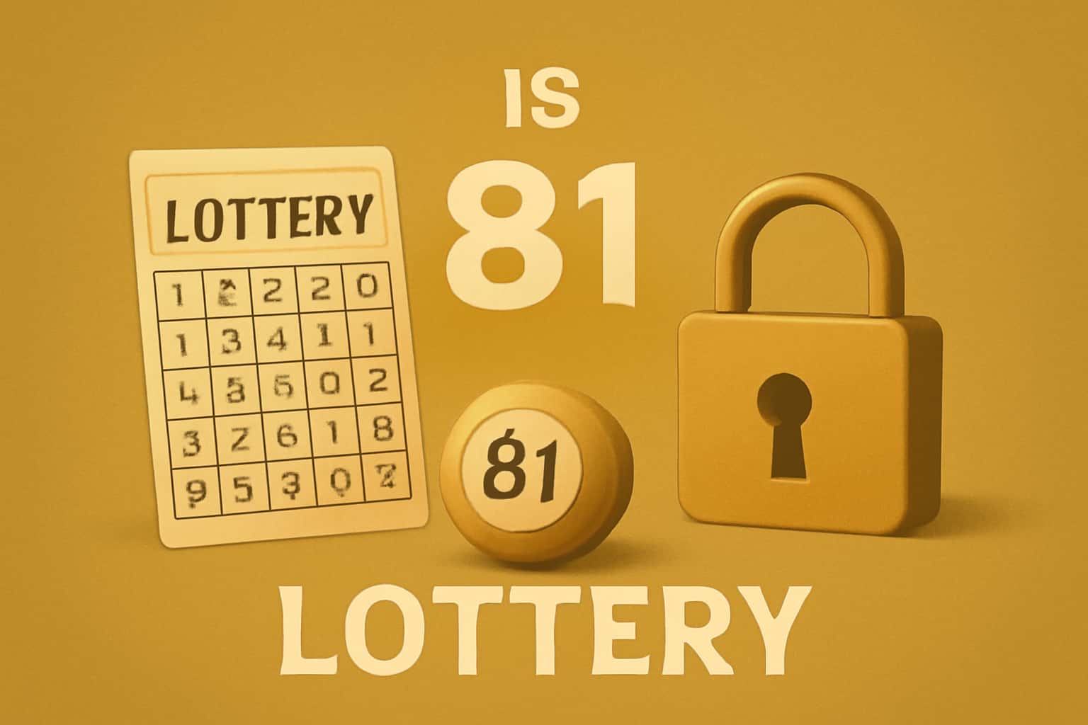 An abstract representation of security measures related to the 81 Lottery.