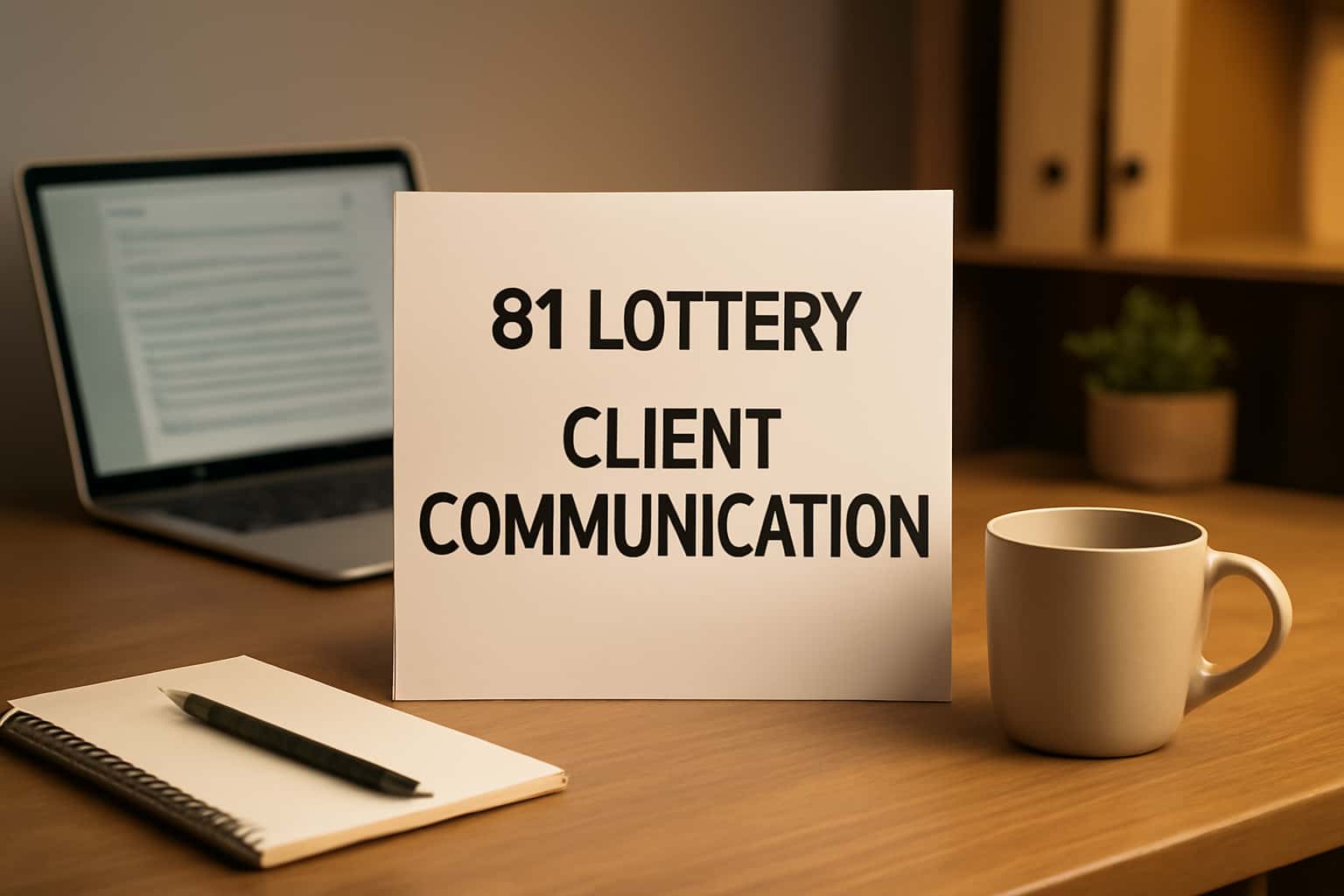 An illustrative representation of 81 Lottery Client Communication focusing on user support and resources.