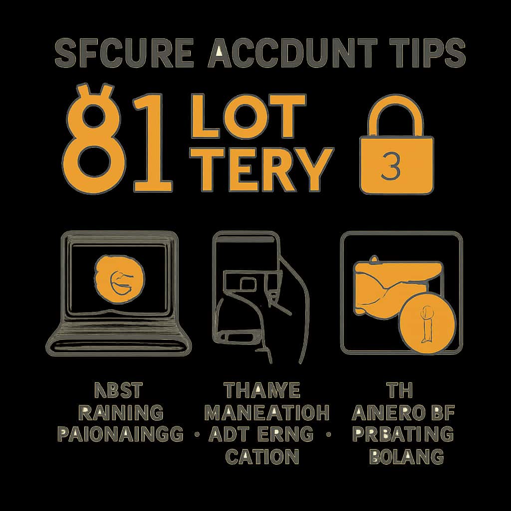 Diagram showing security measures for 81 Lottery accounts.
