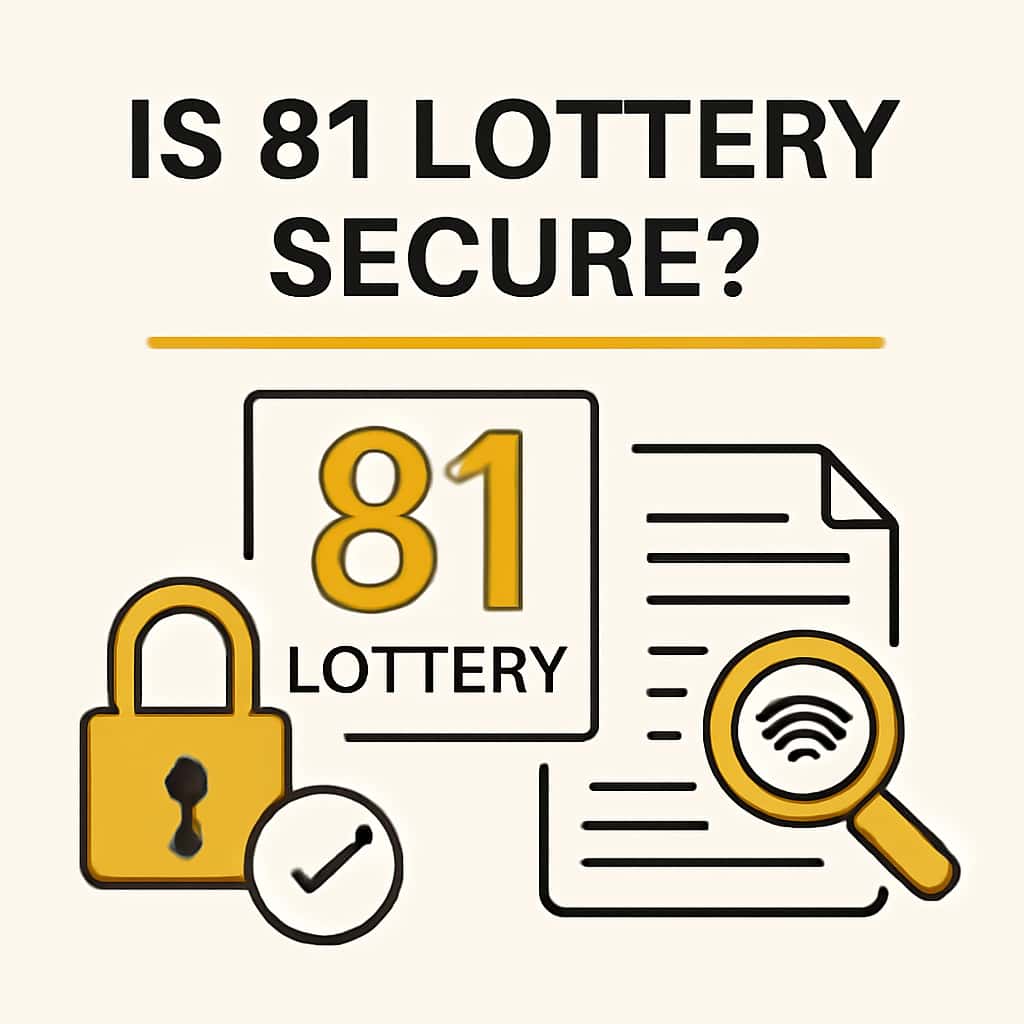 An educational illustration about the security of 81 Lottery.