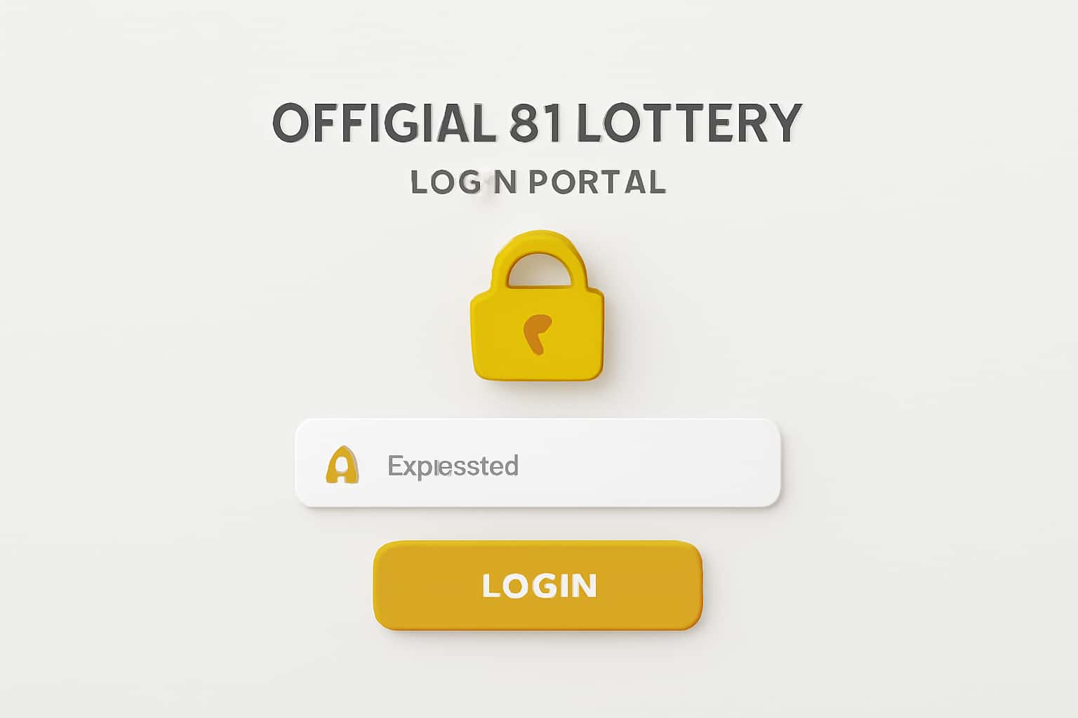 Official 81 Lottery Login Portal Interface