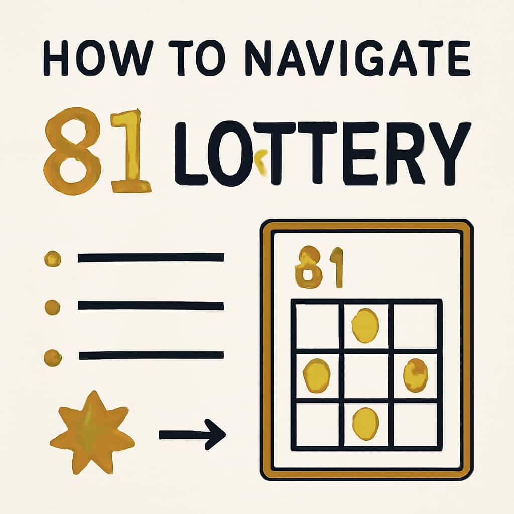 Illustration explaining navigation processes for 81 Lottery.