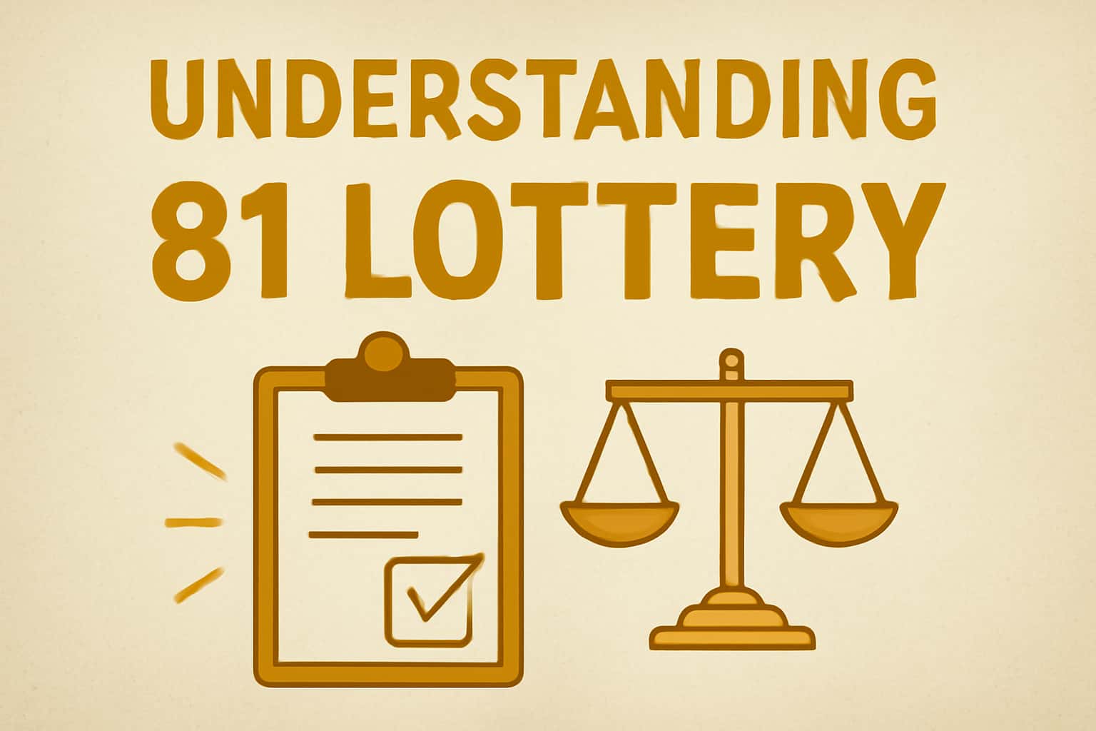 An informative visual representation of understanding eligibility criteria for the 81 Lottery.